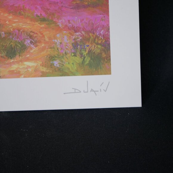 "Arrivee Au Lac" By Duaiv Signed Seriolithograph - Picture 2 of 5